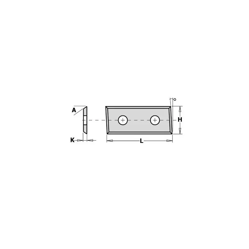 Super Prix Plaquette carbure – CMT 79048312 – 48,3 x 12 x 1,5 mm – dépouille 3°