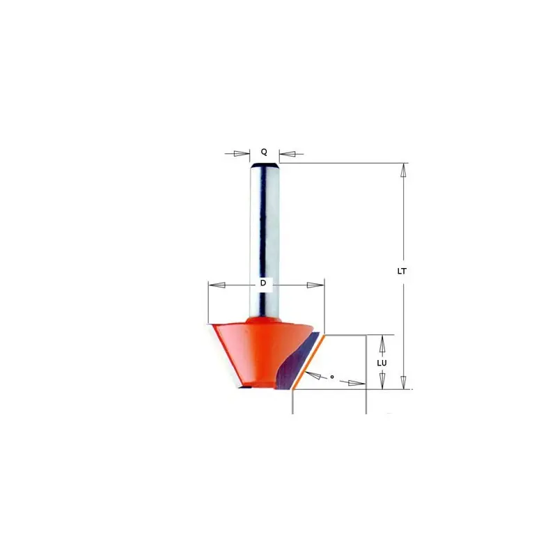 Mèche à chanfrein – CMT 70524011 – 45° – Ø 25 x l 8 x L 41 mm- Q6 Acheter En Ligne