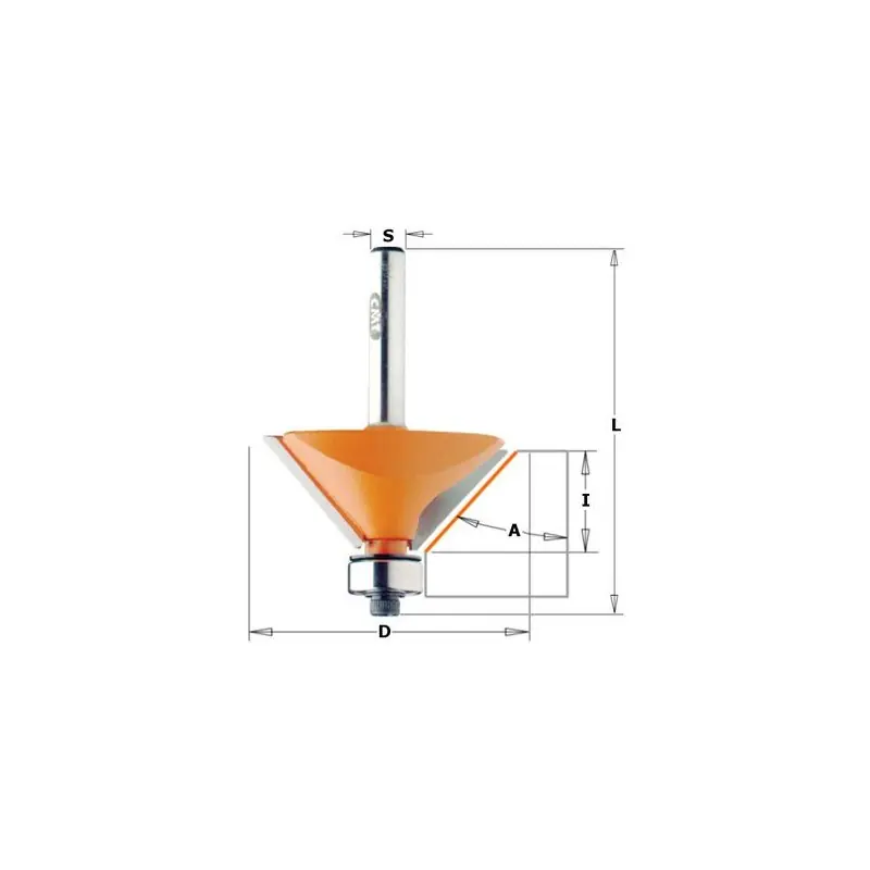Mèche à chanfrein – CMT93613011 – 15° – Ø 19 x l 11,5 x L 54,9 mm – Q8 Remise