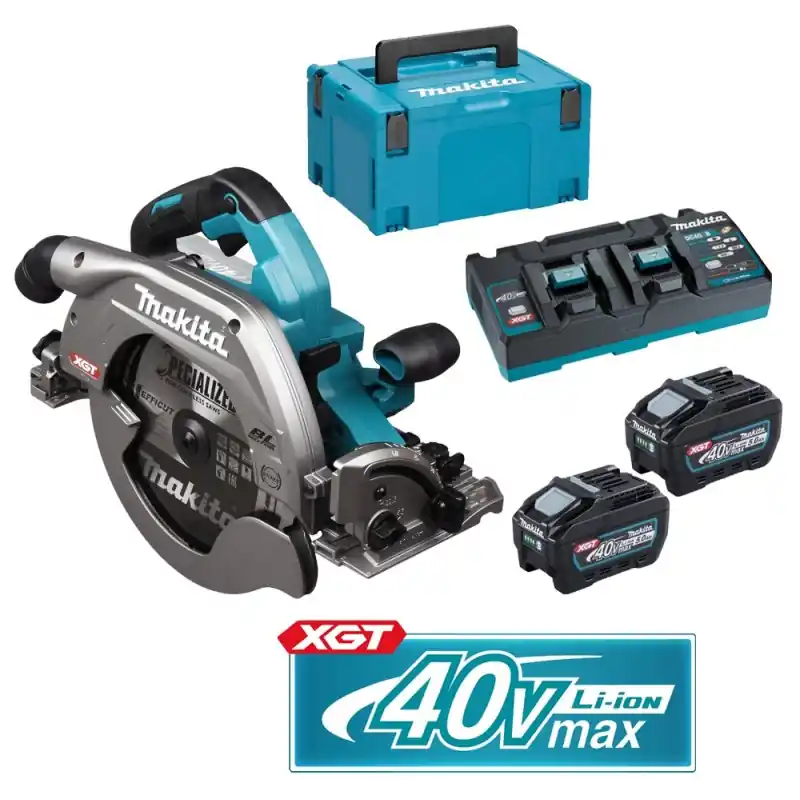 Quantité Limitée Lot scie circulaire/pack 5A - MAKITA HS009GZ - 40 V Li-ion - 5,0 Ah