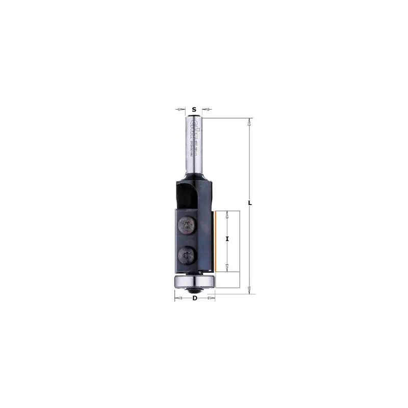 Usine Directe Mèche à affleurer à plaquettes – CMT 65719011 – Ø 19 x I 12 x L 56 mm – Q8