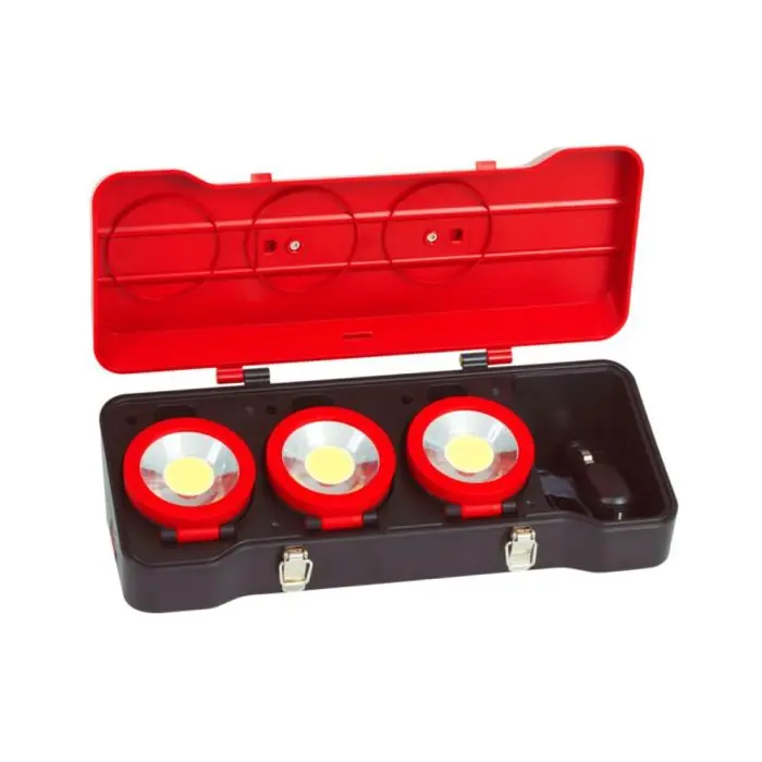 Coffret de 3 projecteurs LEDs 3W - KS TOOLS Expédié Aujourd'hui