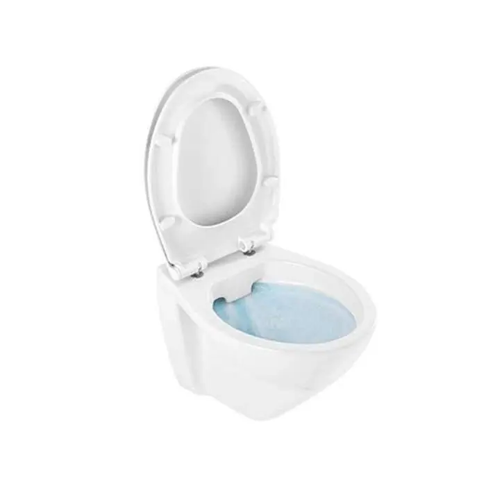 Paiement Sécurisé Pack WC rimflush Cetus 52 suspendue blanc sans bride (Abattant clipoff slowclose, Charnières inox) - Sanindusa
