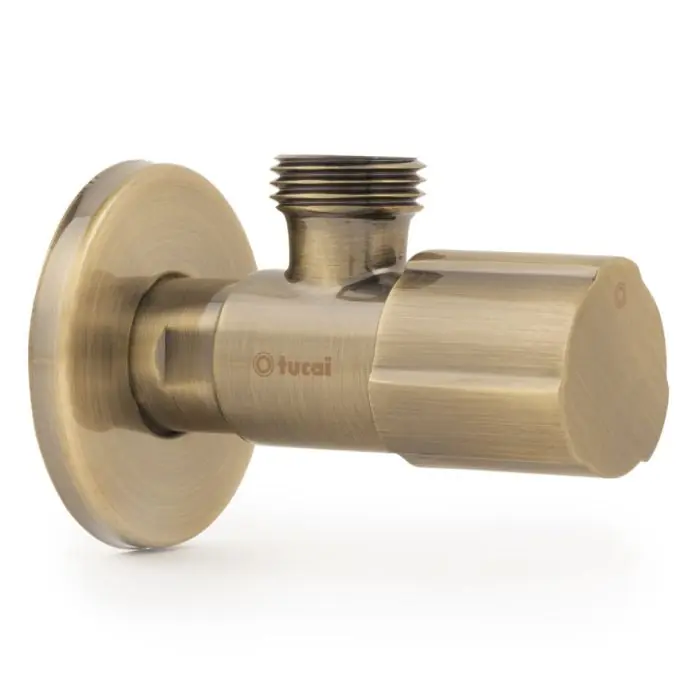 Robinet équerre design - ACS - VIEUX BRONZE - Mâle 1/2" / Mâle 3/8" - Tucai Meilleur Prix