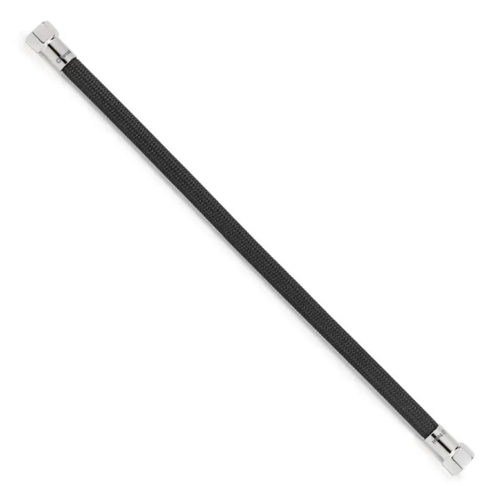 Dernière Chance Flexible sanitaire NOIR POLYMÈRE Øintér.8mm – Femelle 3/8&Prime; – Femelle 3/8&Prime; CHROME – 500mm – TAQ PREMIUM – Tucai