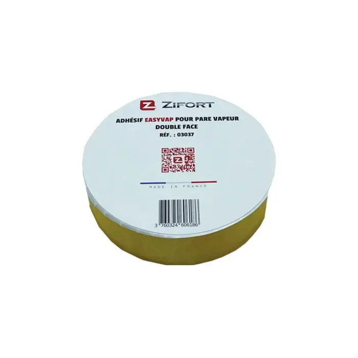 Marque 1 Rouleau Adhésif Membrane pare-vapeur double face 40m X 38mm – Zifort