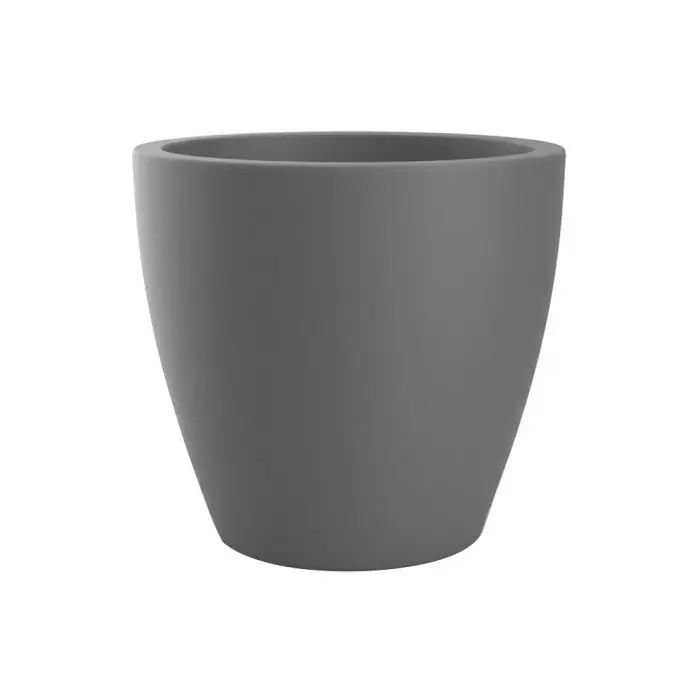 Bon Marché Pot CONIQUE Ø38cm – Dim. 38 x 35cm – Volume 27L – Gris anthracite – EDA