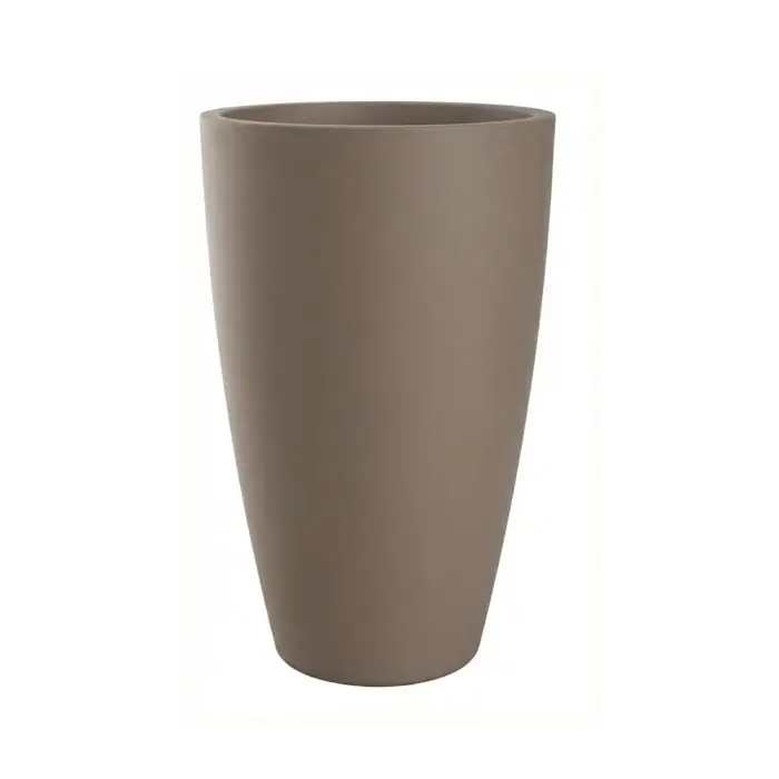 Pot CONIQUE Ø38cm – Dim. 38 x 61 cm – Volume 49L – Taupe – EDA Nouvelle Collection
