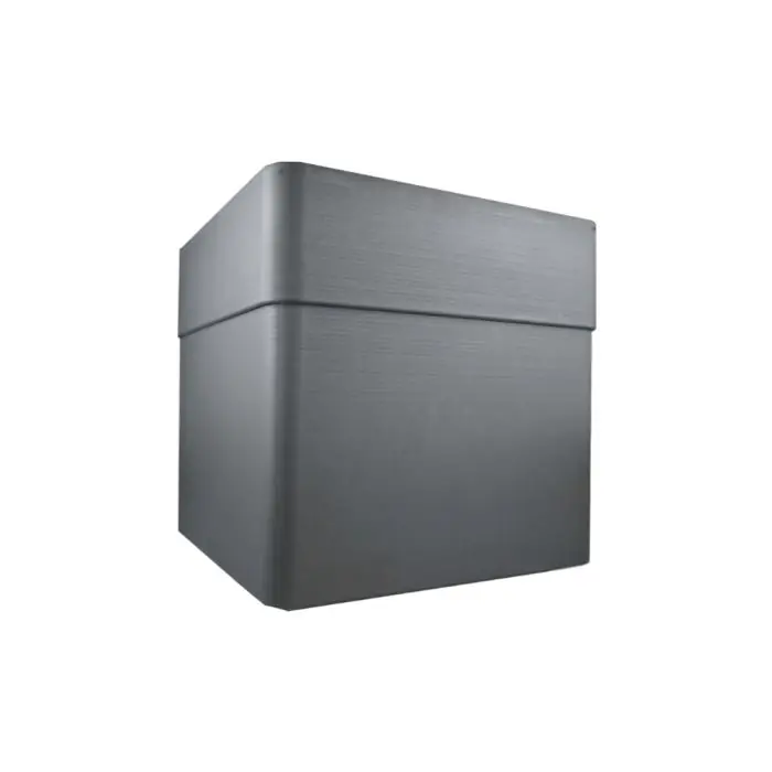 Bac carré CAREL – 40 cm avec roulettes – Dim. 39 x 39 x 39 cm – Volume 26 L – Gris Anthracite – EDA Commande En Gros