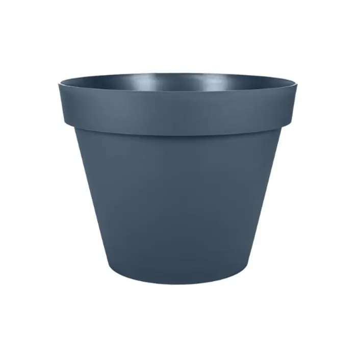 Pot de fleur Toscane Ø30 x 26 cm – 10 Litres – Bleu Jean – EDA Bon Plan