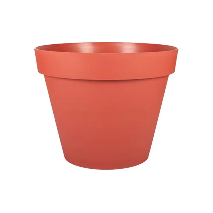 Pot de fleur Toscane Ø40 x 32 cm rond – 23 litres – Orange Terre Battue – EDA Commande En Gros