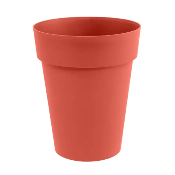Pas Cher Vase mi-haut Toscane Ø44x53cm rond 50L – Orange Terre Battue – EDA