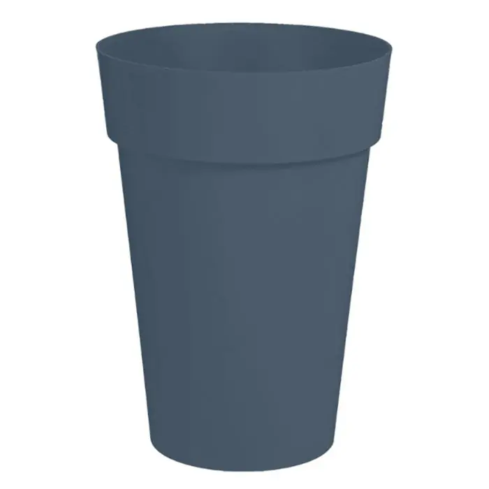 Vase haut Toscane Ø46×65 cm rond 67L – Bleu Jean – EDA Prix Réduit