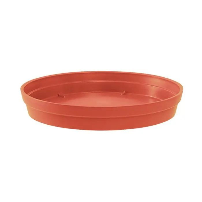 Soucoupe Ø18,5 cm pour pot de fleur Toscane Ø25 cm – Orange Terre Battue – EDA Promotion