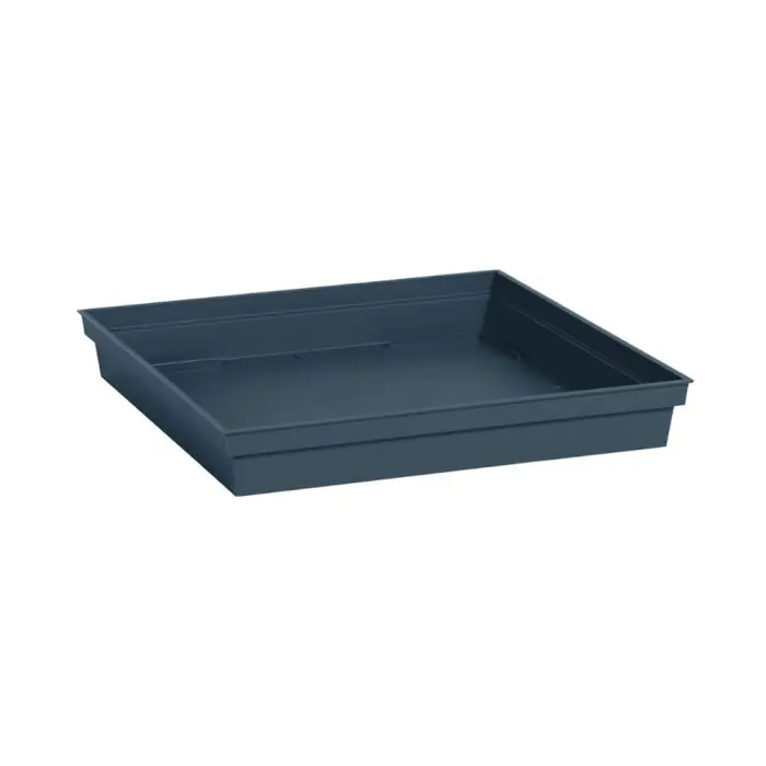 Bon Marché Soucoupe 26,7 x 26,7 x 3,8 cm pour pot 22L Toscane - Bleu Jean - EDA