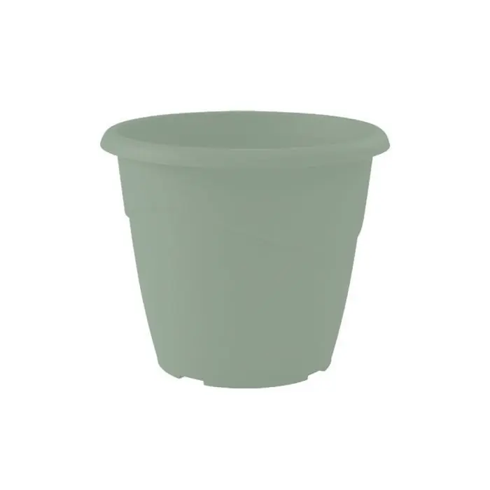 Pot de fleur Marina Ø18x15,3 cm non perçé - 2L - Vert laurier - EDA Prix Choc