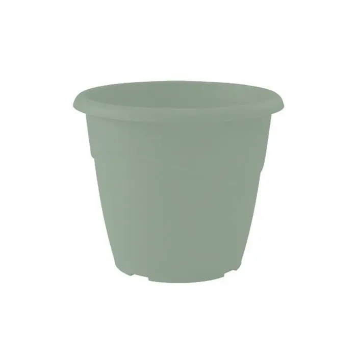Usine Directe Pot de fleur Marina Ø25 x 21,5 cm non perçé – 6 litres – Vert laurier – EDA