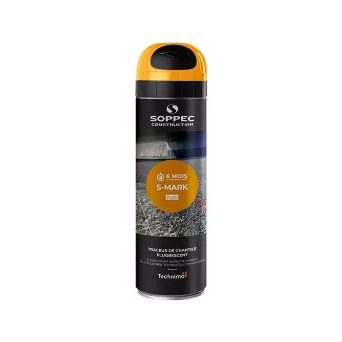 Bombe à tracer chantiers TP Fluo S MARK – Orange 500ml Paiement Sécurisé