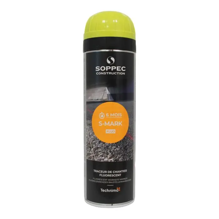 Bombe à tracer chantiers TP Fluo S MARK – Jaune 500ml Petit Prix