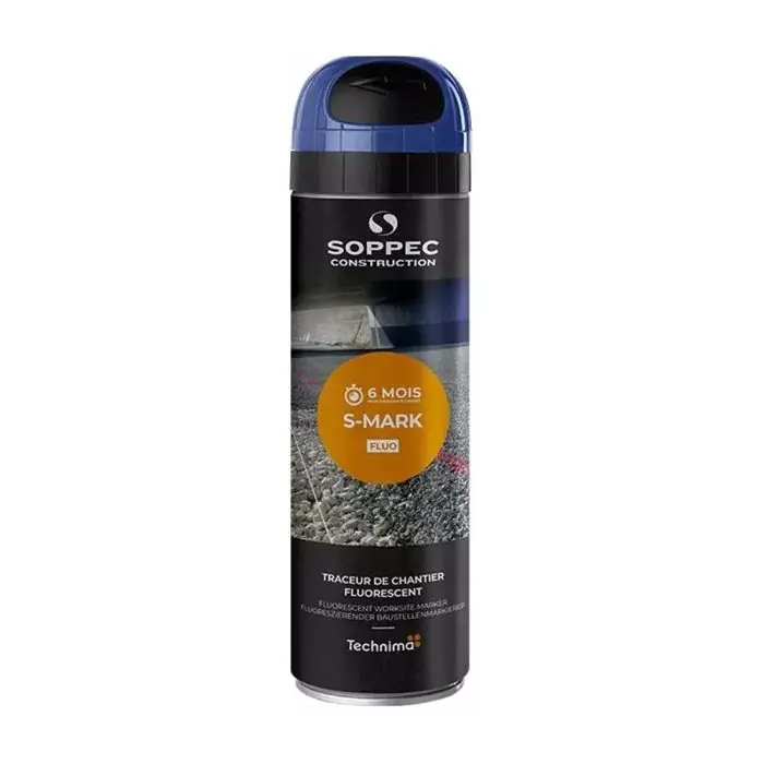 Bombe à tracer chantiers TP Fluo S MARK – Bleu 500ml Offre Exclusive
