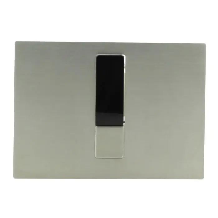 Plaque de déclenchement électronique INFRAROUGE Inox sans contact + kit d‘alimentation - Nicoll Offre Limitée