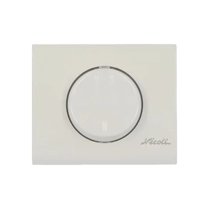 Bouton SOURIRE - double débit - épaisseur cloison 10 à 115 mm - Blanc - Nicoll Produit De Marque