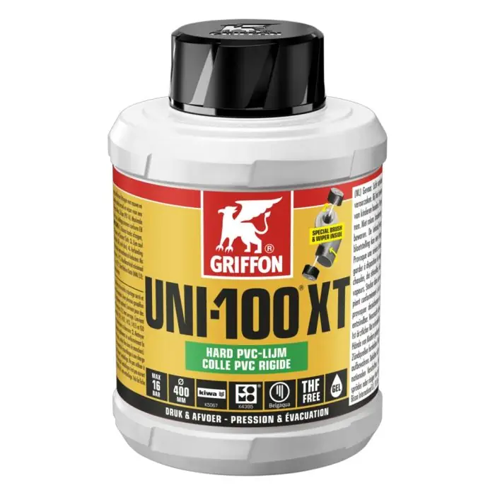 UNI-100 XT Colle PVC thixotrope 500ml sans THF – Griffon France Nouvel Arrivage