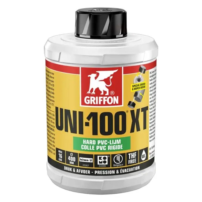 Usine Directe UNI-100 XT Colle PVC thixotrope 1L sans THF – Griffon France