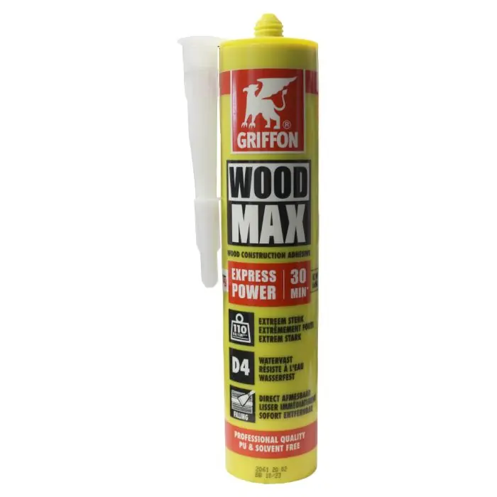 Bon Marché Colle construction Bois Wood Max Express cartouche 380gr sans solvant sans PU - Griffon France