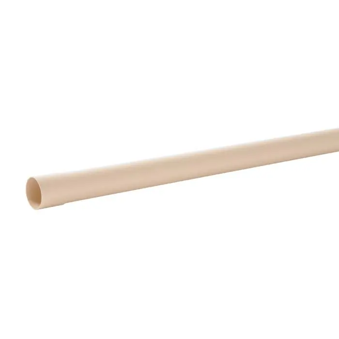 Remise Tube de descente PVC pour gouttière 16 – Ø50 mm 4 ml – Sable – Nicoll