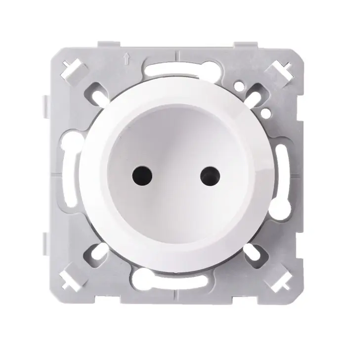 Nouveauté Prise 2 pôles blanc EPURE NF - Ohmtec - IICSEN