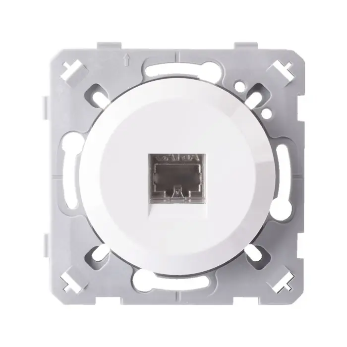 Dernier Modèle Prise RJ45 blanc EPURE - Ohmtec - IICSEN