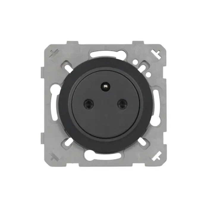 Usine Directe Prise 2P+T 16A Affleurante anthracite EPURE NF - Ohmtec - IICSEN