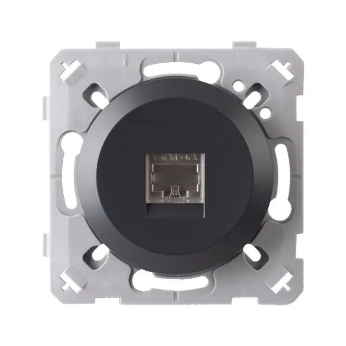 Livraison Express Prise RJ45 anthracite EPURE - Ohmtec - IICSEN
