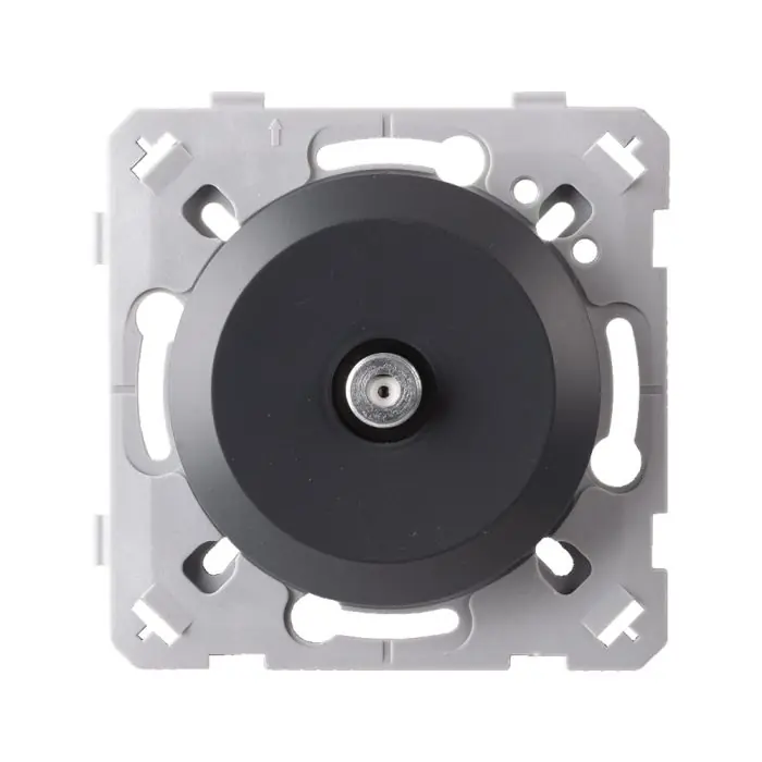Prise TV SAT Type F anthracite EPURE - Ohmtec - IICSEN Réduction