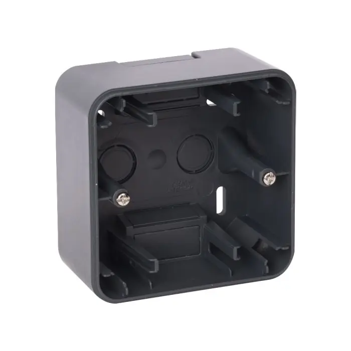 Boitier Saillie 1 poste anthracite - Ohmtec - IICSEN Prix Réduit