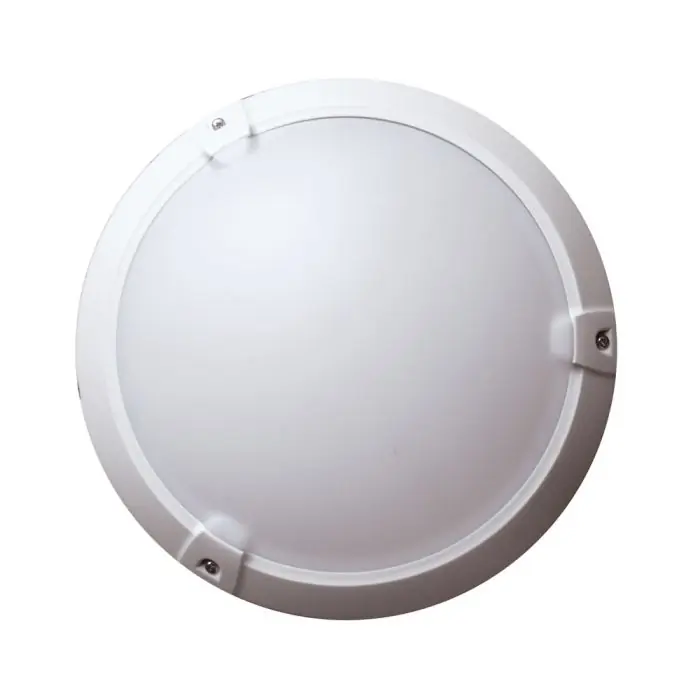 Satisfait Ou Remboursé Hublot rond en plastique blanc - 60W Maxi IP65 livré sans ampoule - IICSEN