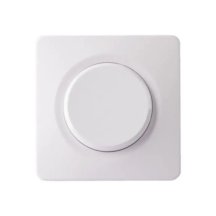 Réduction Interrupteur va et vient blanc avec griffes + plaque simple EPURE - Ohmtec - IICSEN
