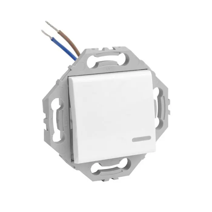 Va et vient ou interrupteur lumineux blanc.Fonction témoin/voyant. Compatible LED NF - Noane - IICSEN Affaire À Saisir