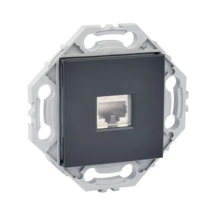 Prise RJ45 anthracite - Noane - IICSEN Certifié