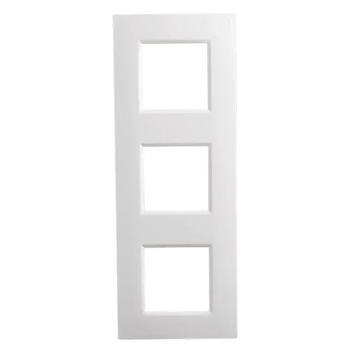 Plaque triple poste blanc - Noane - IICSEN Prix Bas