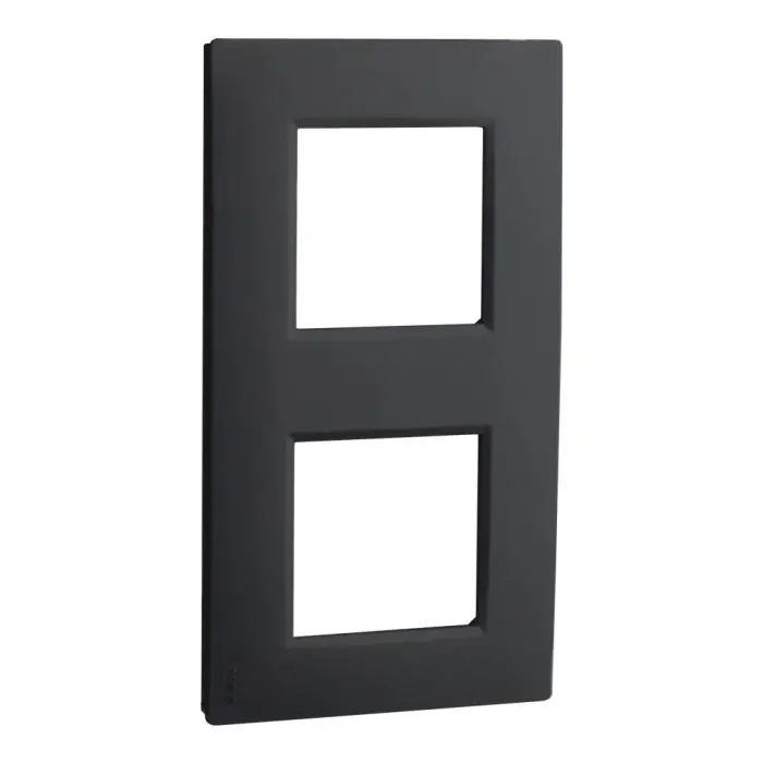 Retour Gratuit Plaque double poste anthracite - Noane - IICSEN