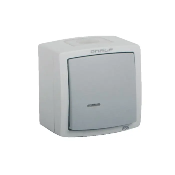 Va et vient ou interrupteur lumineux. Fonction témoin. Compatible LED IP55 NF – ONALP – IICSEN Nouvelle Collection