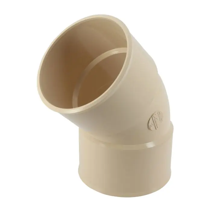 Coude femelle-femelle 45° – Sable – pour tube Nicoll Ø80 Achat Immédiat