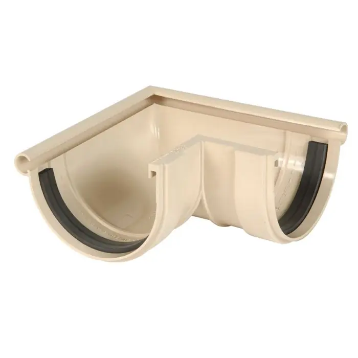 Angle extérieur à joint – Sable – pour gouttière PVC demi-ronde de 25 – Nicoll Soldes
