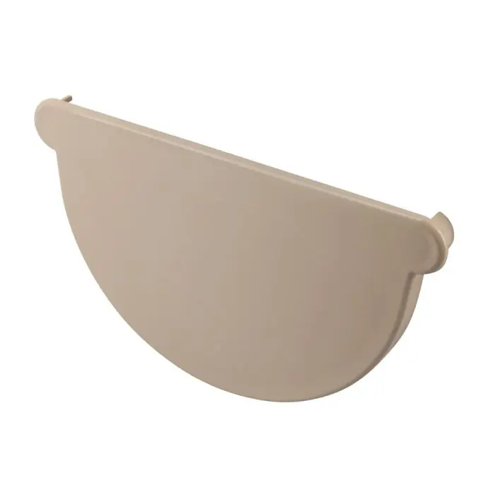 Vente Directe Fond de naissance à coller – Sable – pour gouttière PVC demi-ronde de 25 – Nicoll