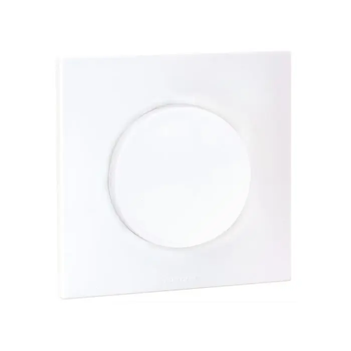 Interrupteur ou va et vient complet avec griffes et plaque - SQUARE EASY blanc - Eur‘Ohm Promotion Saisonnière