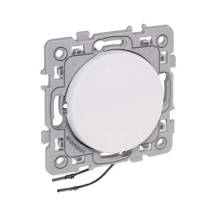 Va et vient lumineux ou témoin – SQUARE blanc – Eur‘Ohm Certifié