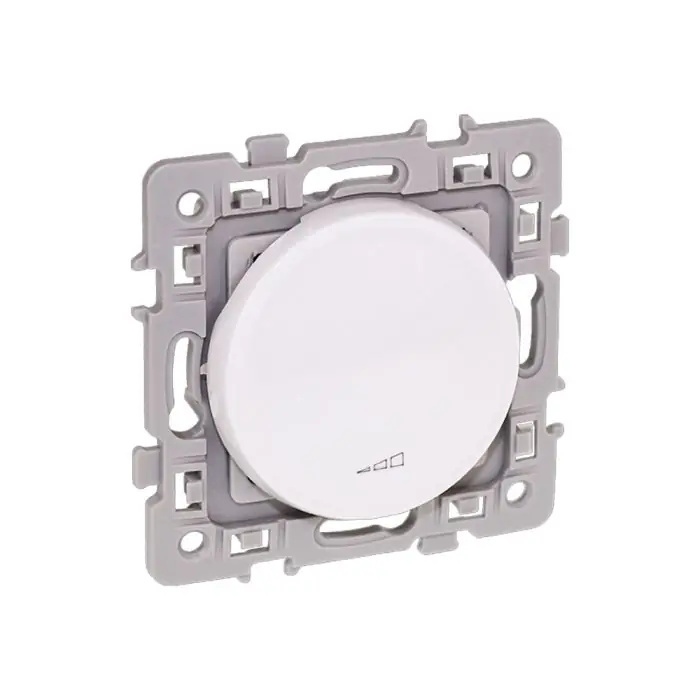 Variateur 2 ou 3 fils (avec neutre) – SQUARE blanc – Eur‘ohm Super Prix