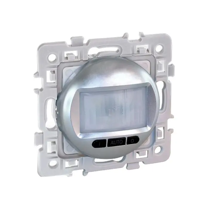 Vente Directe Interrupteur automatique 2 ou 3 fils (avec neutre) à détection de mouvement – SQUARE Silver – Eur‘Ohm